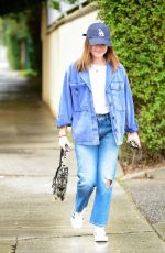 LUCY HALE in Double Denim Out for Coffee in Los Angeles 03/05/2023