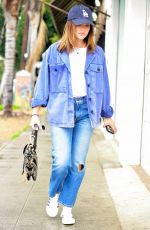 LUCY HALE in Double Denim Out for Coffee in Los Angeles 03/05/2023