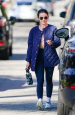 LUCY HALE Leaves a Gym in Los Angeles 03/07/2023
