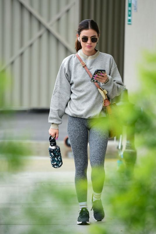 LUCY HALE Out and About in Los Angeles 03/23/2023