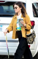 LUCY HALE Out for Coffee and Shopping in Studio City 03/04/2023
