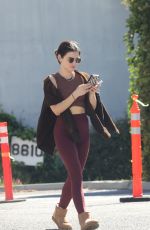 LUCY HALE Out for Sunday Morning Pilates Class in West Hollywood 03/26/2023