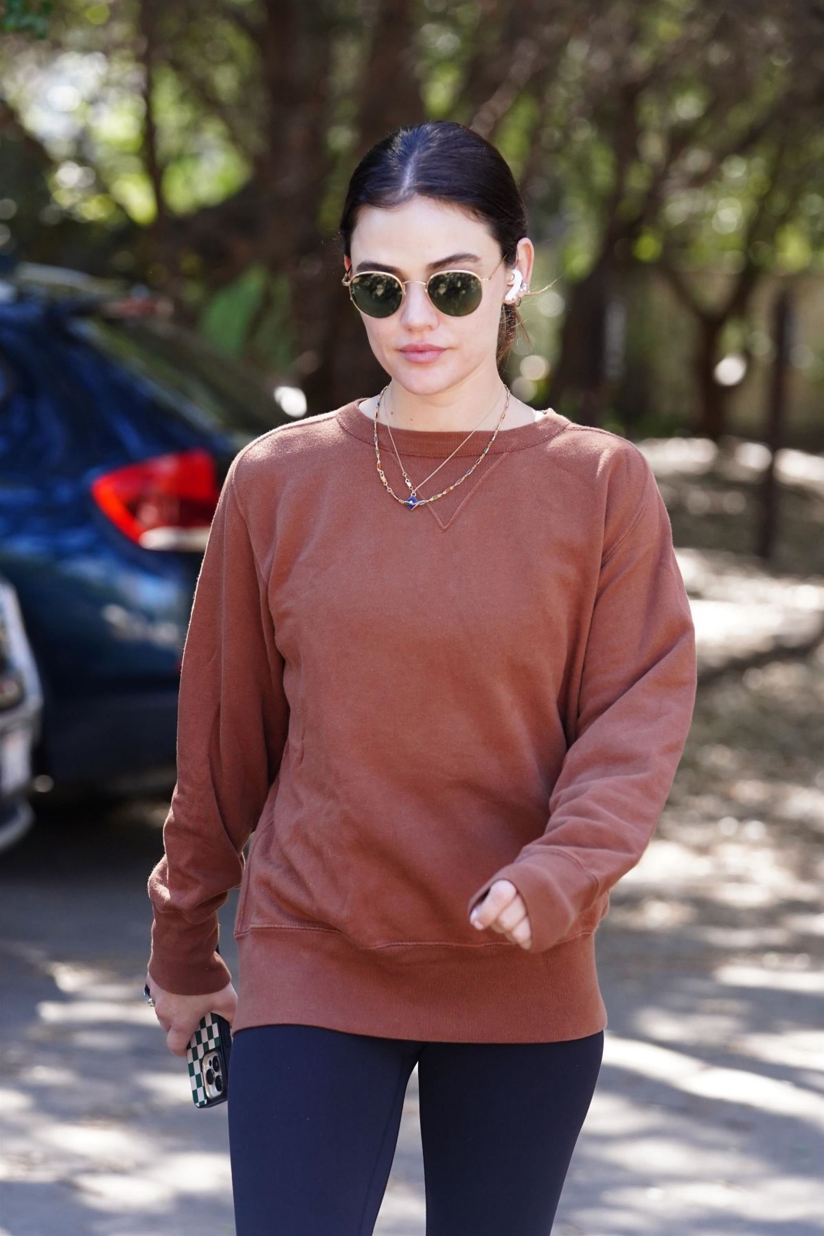 LUCY HALE Out Hiking at Fryman Canyon in Studio City 03/02/2023 ...