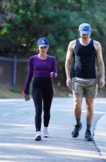 LUCY HALE Out Hiking with a Friend in Studio City 03/07/2023