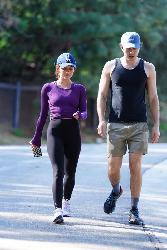 LUCY HALE Out Hiking with a Friend in Studio City 03/07/2023