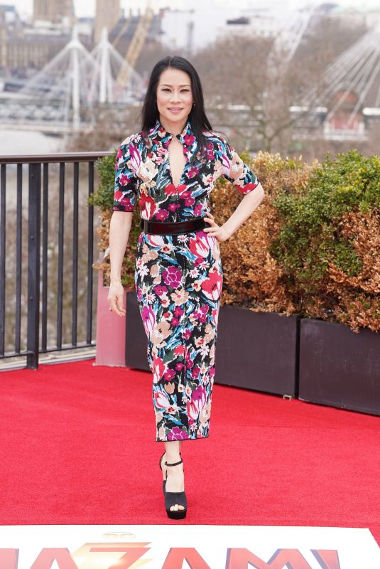 LUCY LIU at Shazam! Fury of the Gods Photocall in London 03/06/2023