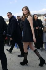 MADELEINE ARTHUR at Christian Dior Fashion Show in Paris 02/28/2023