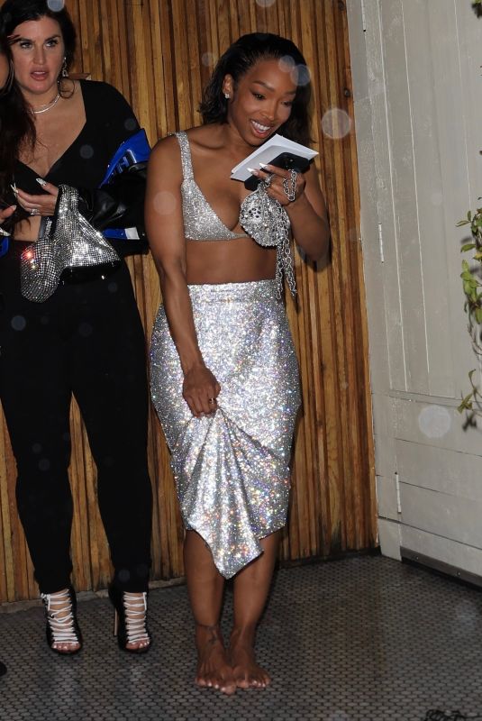 MALIKA HAQQ Leaves Her 40th Birthday Party in West Hollywood 03/10/2023