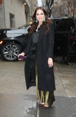 MARTA MILANS Arrives at Tamron Hall in New York 02/28/2023