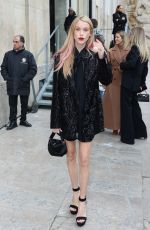 MARY CHARTERIS Arrives at Elie Saab Womenswear Fall/Winter 2023-2024 Show at Paris Fashion Week 03/04/2023