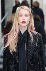 MARY CHARTERIS Arrives at Elie Saab Womenswear Fall/Winter 2023-2024 Show at Paris Fashion Week 03/04/2023