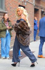 MARY J BLIGE Arrives at Late Show with Stephen Colbert in New York 03/28/2023