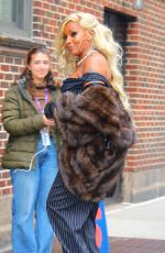 MARY J BLIGE Arrives at Late Show with Stephen Colbert in New York 03/28/2023