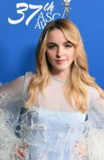 MCKENNA GRACE at 37th Annual American Society of Cinematographers Awards in Beverley Aills 03/05/2023