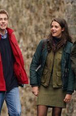 MEG BELLAMY on the Set of The Crown, Season 6 in Scotland 03/16/2023