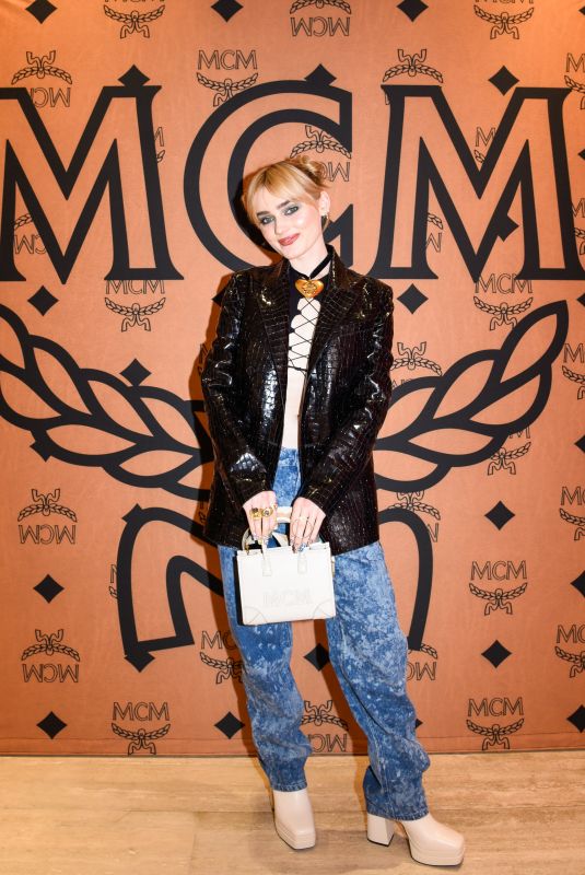 MEG DONNELLY at MCM and Tate Mcrae Exclusive Event to Celebrate SS23 in Beverly Hills 03/02/2023