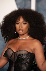 MEGAN THEE STALLION at Vanity Fair Oscar Party in Beverly Hills 03/12/2023