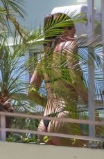 MELISSA SATTA in Bikini and Out Jogging in Miami Beach 03/28/2023
