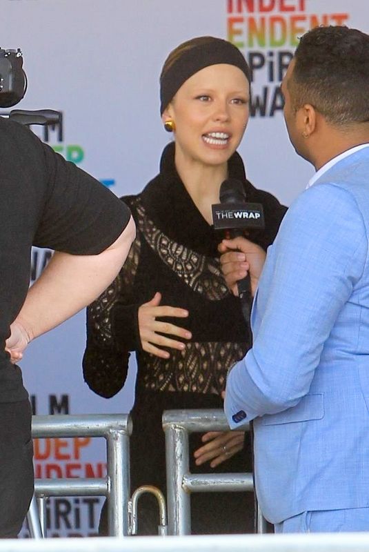 MIA GOTH Arrives at 2023 Film Independent Spirit Awards in Santa Monica 03/041/2023