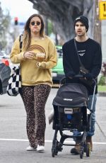 MIA SWIER and Darren Criss Out with Their Baby Out in Los Feliz 03/29/2023