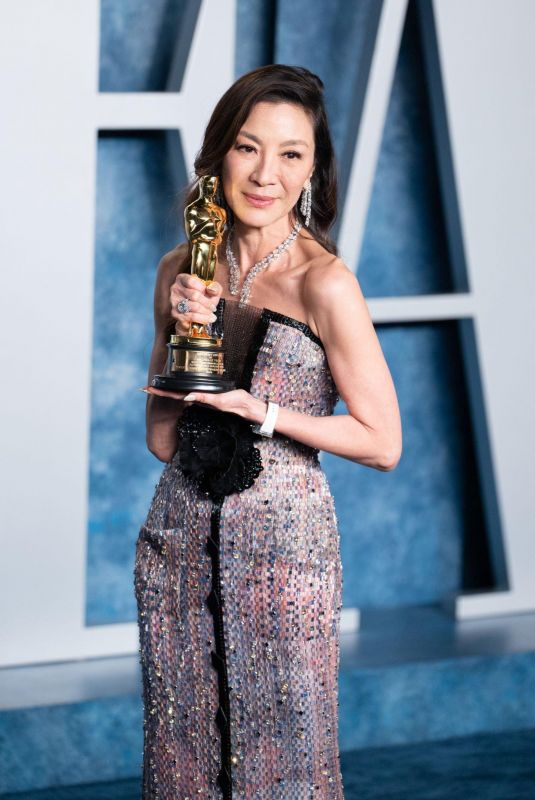 MICHELLE YEOH at Vanity Fair Oscar Party in Beverly Hills 03/12/2023