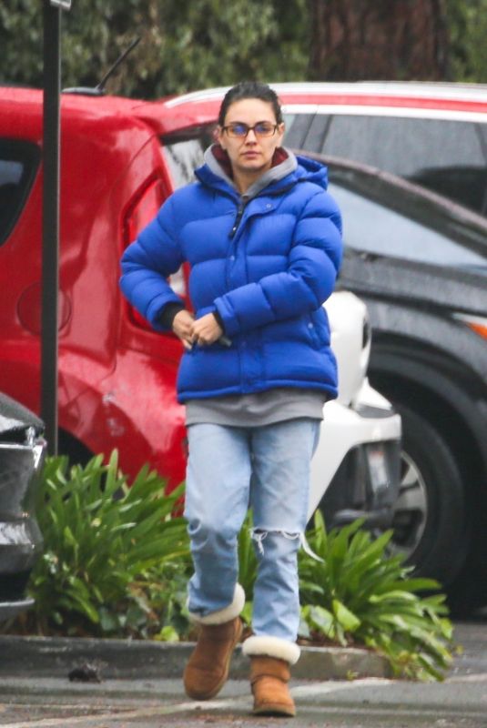 MILA KUNIS Out and About in Los Angeles 02/28/2023