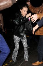 MILLIE BOBBY BROWN Arrives at Chiltern Firehouse in London 03/24/2023