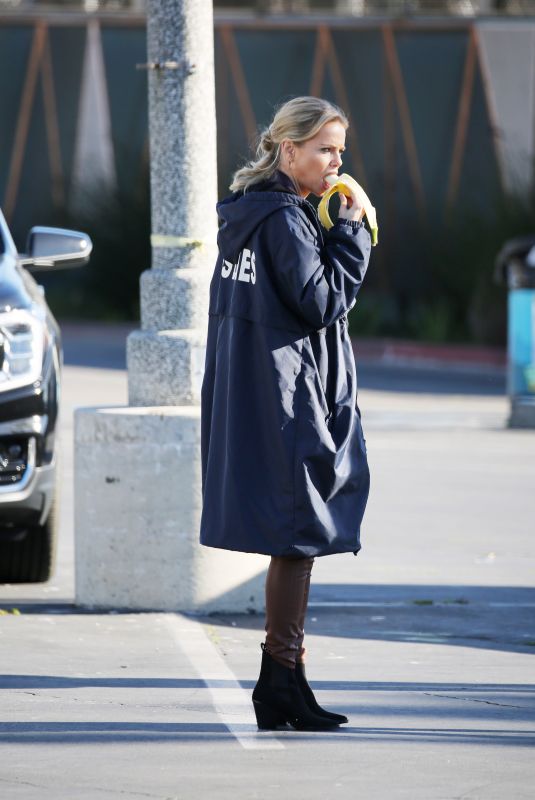 MIRCEA MONROE on the Set of The Rookie in Los Angeles 03/03/2023