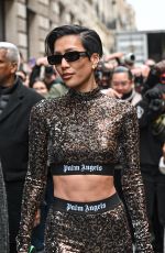 MOLLY CHIANG Arrives at Palm Angels Show at Paris Fashion Week 03/05/2023