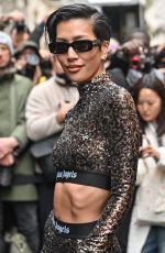 MOLLY CHIANG Arrives at Palm Angels Show at Paris Fashion Week 03/05/2023