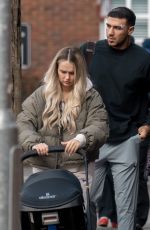 MOLLY MAE HAGUE and Tommy Furry Out for Lunch with Her Baby in Manchester 03/01/2023