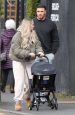 MOLLY MAE HAGUE and Tommy Furry Out for Lunch with Her Baby in Manchester 03/01/2023