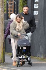 MOLLY MAE HAGUE and Tommy Furry Out for Lunch with Her Baby in Manchester 03/01/2023