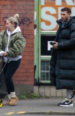 MOLLY MAE HAGUE and Tommy Furry Out with Their Baby in Manchester 03/03/2023
