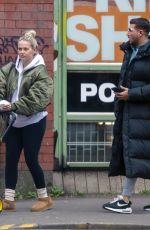 MOLLY MAE HAGUE and Tommy Furry Out with Their Baby in Manchester 03/03/2023