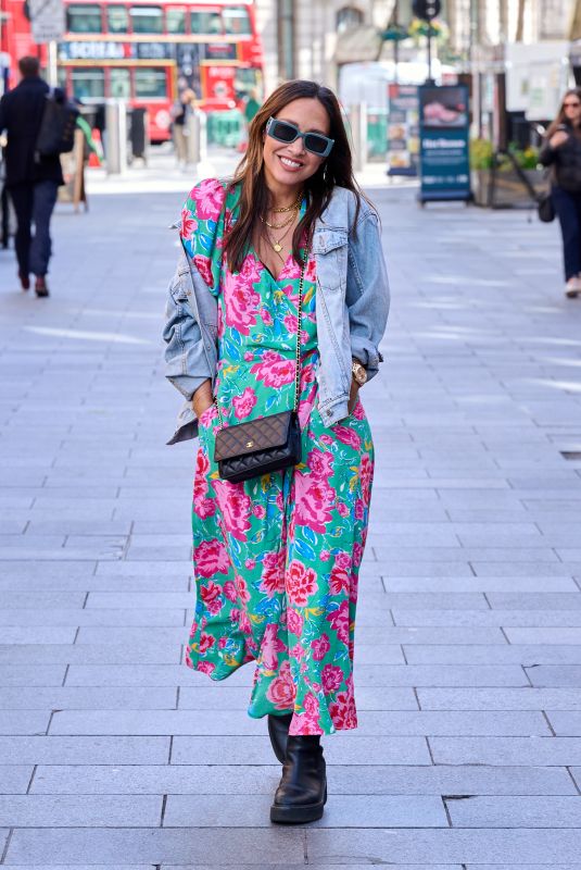 MYLEENE KLASS Arrives at Global Radio Studios in London 03/24/2023