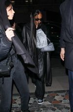 NAOMI CAMPBELL Arrives at Hotel Costes at Paris Fashion Week 03/03/2023
