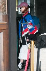 NATALIA DYER Leaves Her Hotel with Crutches in Paris 03/27/2023