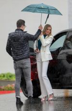 NICOLE YOUNG Arrives on the Set of Selling Sunset at Sunset Plaza in West Hollywood 03/22/2023