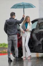 NICOLE YOUNG Arrives on the Set of Selling Sunset at Sunset Plaza in West Hollywood 03/22/2023