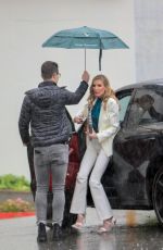 NICOLE YOUNG Arrives on the Set of Selling Sunset at Sunset Plaza in West Hollywood 03/22/2023