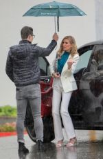 NICOLE YOUNG Arrives on the Set of Selling Sunset at Sunset Plaza in West Hollywood 03/22/2023