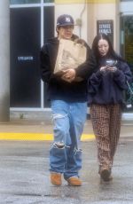 NOAH CYRUS and a Mystery Man Leaves Erewhon in Calabasas 03/22/2023
