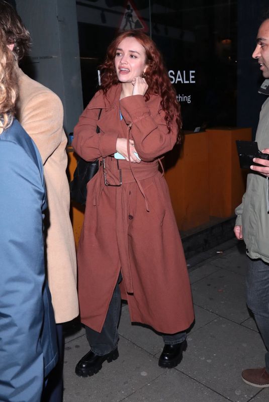 OLIVIA COOKE Arrivees at A Streetcar Named Desire West End Opening at Phoenix Theatre 03/28/2023