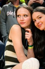 OLIVIA RODRIGO and IRIS APATOW at Oklahoma City Thunder vs Los Angeles Lakers Game at Crypto.com Arena 03/24/2023