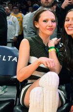 OLIVIA RODRIGO and IRIS APATOW at Oklahoma City Thunder vs Los Angeles Lakers Game at Crypto.com Arena 03/24/2023