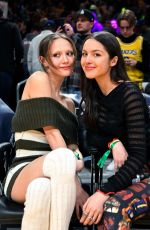 OLIVIA RODRIGO and IRIS APATOW at Oklahoma City Thunder vs Los Angeles Lakers Game at Crypto.com Arena 03/24/2023