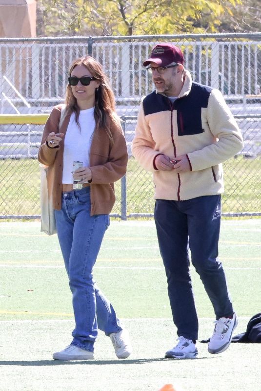 OLIVIA WILDE and Jason Sudeikis at Their Son