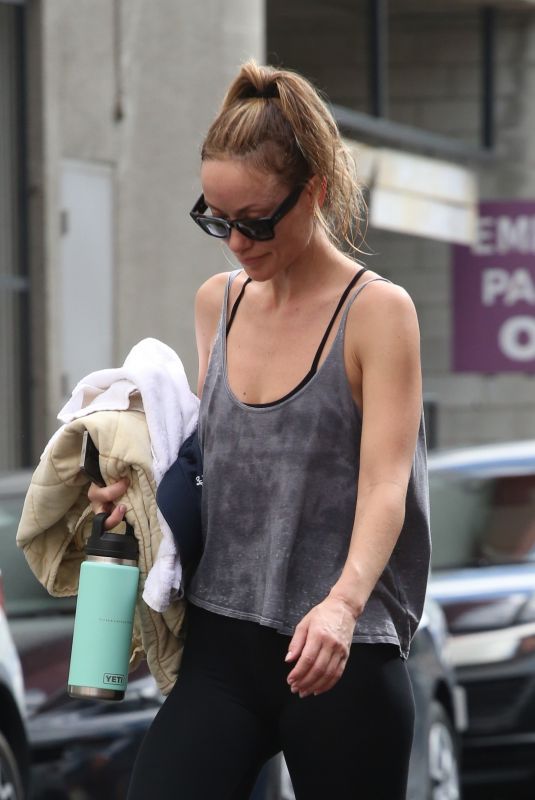 OLIVIA WILDE Arrives at a Gym in Studio City 03/30/2023