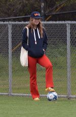 OLIVIA WILDE at a Soccer Pitch in Los Angeles 02/26/2023
